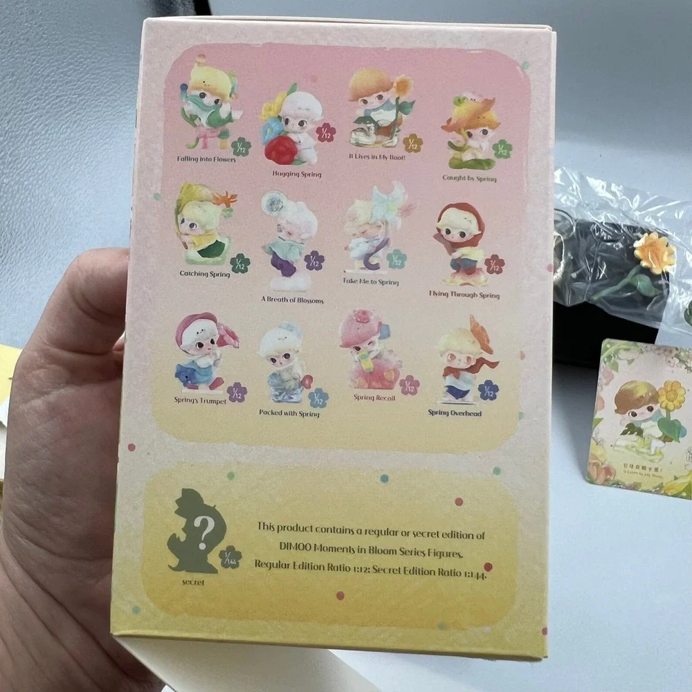 POP MART DIMOO Moments in Bloom Falling into Flowers Figure Confirmed Blind Box